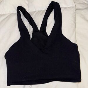 Alo Yoga black cropped tank